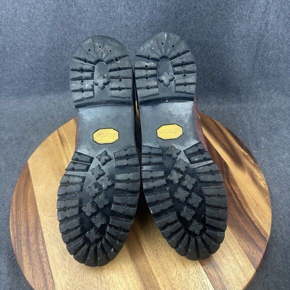 IRISH SETTER USA by Red Wing Vtg Cognac All-Leather Mountain Boots Men's 12B - Picture 12 of 16